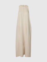 MAXI LINEN-BLEND DRESS